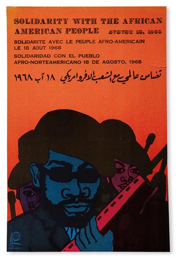 (BLACK PANTHERS.) OSPAAAL. Solidarity with the African American People.